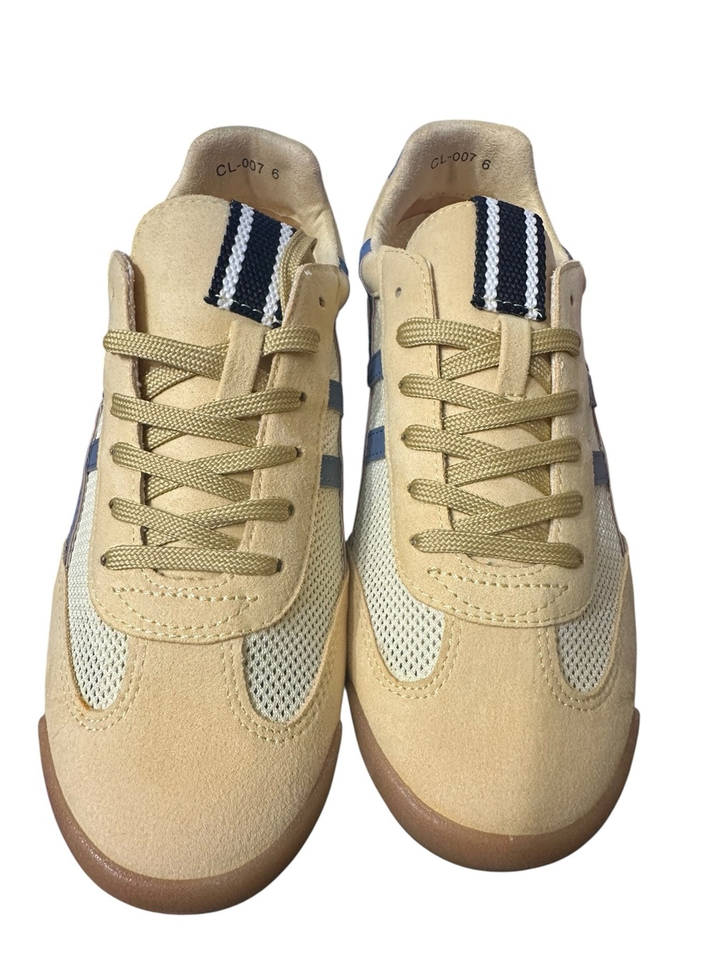 Casual Beige Athletic Sneakers for Women